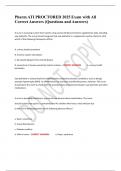 Pharm ATI PROCTORED 2025 Exam with All Correct Answers &lpar;Questions and Answers&rpar;