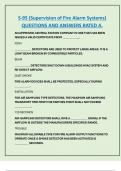 S-95 &lpar;Supervision of Fire Alarm Systems&rpar;  QUESTIONS AND ANSWERS RATED A&period; 