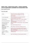 NICET LEVEL 1 EXAM STUDY GUIDE &ndash; EXPERT-VERIFIED  ACTUAL QUESTIONS & ANSWERS FOR GUARANTEED PASS  P
