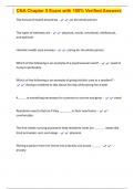 CNA Chapter 5 Exam with 100&percnt; Verified Answers