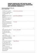 LATEST FISDAP CARDIOLOGY EMT INITIAL EXAM  STUDY GUIDE NEWEST ACTUAL QUESTIONS  AND ANSWERS &lpar;GRADED A&plus;&rpar; 