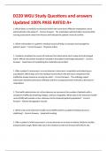 D220 WGU Study Questions and answers Updated 100&percnt; PASS RATED A&plus;