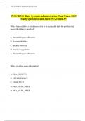 WGU D330  Data Systems Administration Final Exam 2025 Study Questions And Answers Graded A&plus;