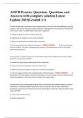 ASWB Practice Questions  Questions and Answers with complete solution Latest Update 2025&lpar;Graded A&plus;&rpar;