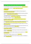 Biology 152 final exam with complete solutions 