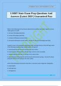 LMRT State Exam Prep Questions And Answers &vert;Latest 2025 &vert; Guaranteed Pass