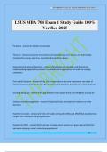 LSUS MBA 704 Exam 1 Study Guide 100&percnt; Verified 2025