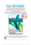 Test Bank For Lehne&rsquo;s Pharmacotherapeutics For Advanced Practice Nurses And Physician Assistants&comma; 2ND Edition 