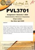 PVL3701 Assignment 1 (COMPLETE ANSWERS) Semester 1 2025  - DUE April 2025