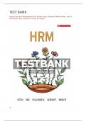 TEST BANK FOR Human Resource Management 6CE Sandra Steen&comma; Raymond Andrew Noe&comma; John R&period; Hollenbeck&comma; Barry Gerhart&comma; Patrick M&period; Wright&period;