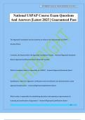 National USPAP Course Exam Questions And Answers &vert;Latest 2025 &vert; Guaranteed Pass