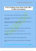 NAS2 Challenge Exam Study Guide 100&percnt; Verified And Updated&period;