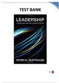 Test Bank For Introduction to Leadership Concepts and Practice 7th Edition By Peter G&period; Northouse&period;