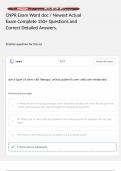 CNPR Exam Word doc &sol; Newest Actual Exam Complete 150&plus; Questions and Correct Detailed Answers&period; 