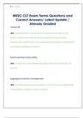 MSSC CLT Exam Terms Questions and  Correct Answers&sol; Latest Update &sol;  Already Graded