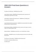 CBIS 3210 Final Exam Questions & Answers