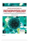 Test Bank For Davis Advantage for Pathophysiology Introductory Concepts and Clinical Perspectives 2nd Edition by Theresa Capriotti&comma; Latest Edition 2025