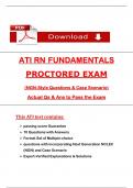 ATI RN Fundamentals 2023 Exam Questions and Revised Answers&comma; &lpar;Complete and Verified&rpar;&period;