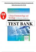 Test bank for clinical immunology and serology a laboratory perspective 4th edition dorresteyn Chapter 1-25