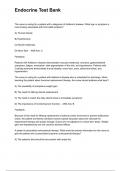  Textbook of Physical Diagnosis&colon; Endocrine Test Bank Latest Update &lpar;A&plus; RATED 100&percnt; VERIFIED&rpar;