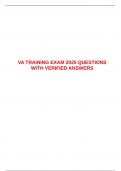 VETERAN ASSOCIATION ACCREDITATION EXAM BUNDLE QUESTIONS AND ANSWERS 100&percnt; CORRECT&period;