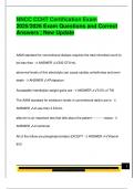 NNCC CCHT Certification Exam  2025&sol;2026 Exam Questions and Correct  Answers &vert; New Update