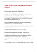 NORU ENRO exam questions with correct answers&period;