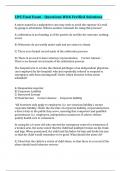 L&E Final Exam - Questions With Verified Solutions