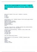 HEALTH ASSESSMENT EXAM 2 JARVIS QUESTIONS WITH ACTUAL SOLUTIONS 2025&period;