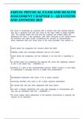 JARVIS PHYSICAL EXAM AND HEALTH ASSESSMENT CHAPTER 3 &ndash; QUESTIONS AND ANSWERS 2025