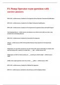 FL Pump Operator exam questions with correct answers&period;