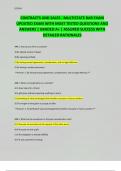 CONTRACTS AND SALES - MULTISTATE BAR EXAM UPDATED EXAM WITH MOST TESTED QUESTIONS AND ANSWERS &vert; GRADED A&plus; &vert; ASSURED SUCCESS WITH DETAILED RATIONALES