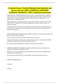 Corporals Course- Tactical Planning Exam Questions and Correct Answers &lpar;100&percnt;COMPLETE ANSWERS&rpar; ALREADY GRADED A&plus; 100&percnt; satisfaction guaranteed