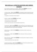 WGS 240 Exam 1 UPDATED QUESTIONS AND VERIFIED ANSWERS&period;
