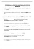 NTR 222 Exam 1 UPDATED QUESTIONS AND VERIFIED ANSWERS
