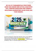NR 324 ATI FUNDAMENTALS PROCTORED  EXAM 2025&vert; BRAND NEW ACTUAL EXAM WITH  100&percnt; VERIFIED QUESTIONS AND CORRECT  SOLUTIONS&vert; GUARANTEED VALUE PACK&vert; ACE  YOUR GRADES&period; 