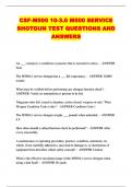 CSF-M500 10-3&period;0 M500 SERVICE SHOTGUN TEST QUESTIONS AND ANSWERS