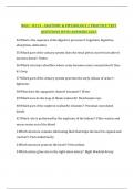 WGU - D313 - ANATOMY & PHYSIOLOGY 2 PRACTICE TEST QUESTIONS WITH ANSWERS 2025