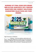 NURSING 527 FINAL EXAM 2025&vert; BRAND  NEW ACTUAL EXAM WITH 100&percnt; VERIFIED  QUESTIONS AND CORRECT SOLUTIONS&vert;  GUARANTEED VALUE PACK&vert; ACE YOUR  GRADES&period; 