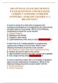 OB ATI FINAL EXAM 2025 NEWEST EXAM QUESTIONS AND DETAILED CORRECT ANSWERS &lpar;VERIFIED ANSWERS&rpar; &vert; ALREADY GRADED A&plus; &vert;&vert; BRAND NEW&excl;&excl;