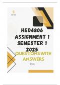 HED4806 ASSIGNMENT PACK 2025 &lpar;ASSIGNMENTS 1&comma; 2&comma; 3 & 4&rpar;