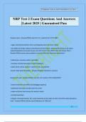 NRP Test 2 Exam Questions And Answers &vert;Latest 2025 &vert; Guaranteed Pass
