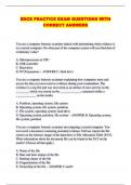 ENCE PRACTICE EXAM QUESTIONS WITH CORRECT ANSWERS