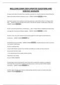 WELLCARE EXAM 2024 UPDATED QUESTIONS AND VERIFIED ANSWERS