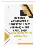 DVA3706 Assignment 2 Semester 1 2025 &lpar;888968&rpar; - DUE April 2025