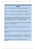 NUR 631 Advanced Patho Final Questions with verified answers&period;