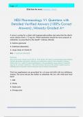 HESI Pharmacology  Questions with Detailed Verified Answers &lpar;100&percnt; Correct Answers&rpar; &sol;Already Graded A&plus;