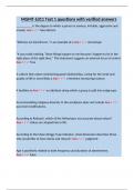 MGMT 6311 Test 1 questions with verified answers&period;