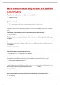 EFDA entrance exam 39 Questions and Verified Answers 2025&period;