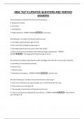 HBSE TEST II UPDATED QUESTIONS AND VERIFIED ANSWERS
